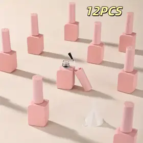 Matte Glass Nail Polish Bottles